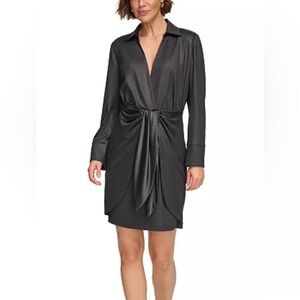 DKNY Glazed Black Dress, Size 2, Fits up to Size 6